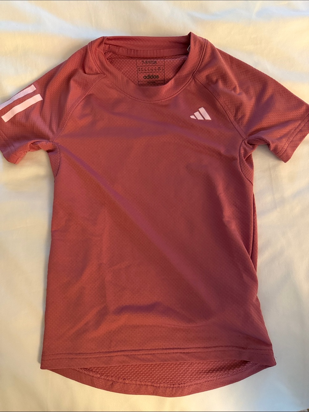 adidas Kids' Maroon Sport Soccer Short Sleeve Tee